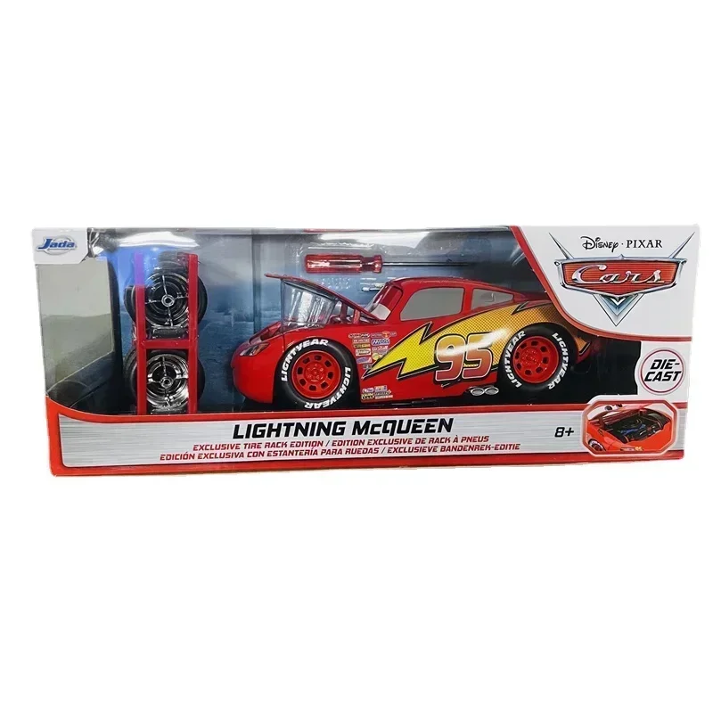 jada 1:24 Lightning McQueen Auto General Alloy model collection display boy's birthday gift