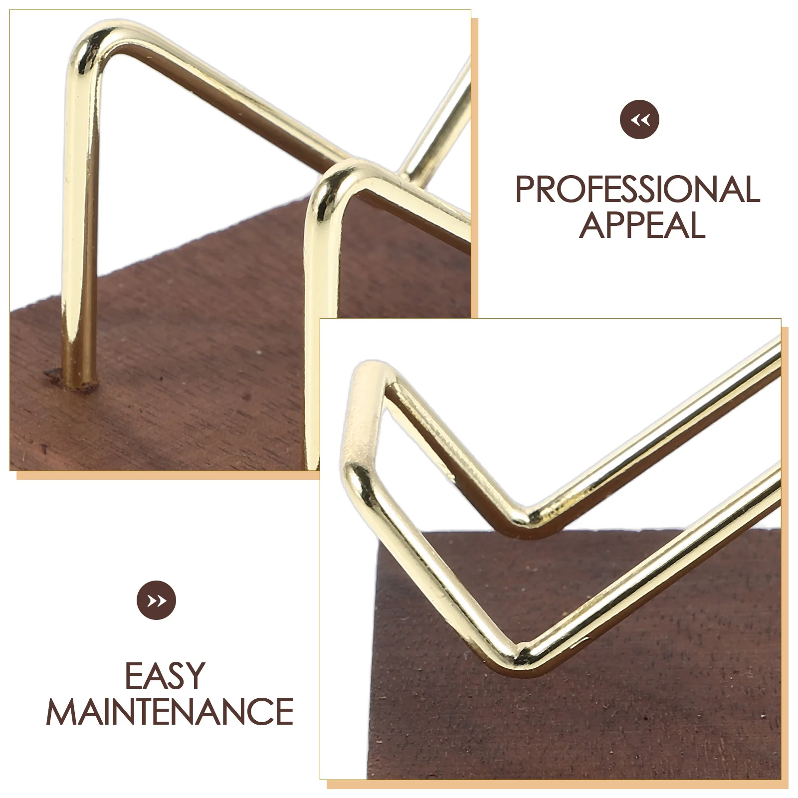 Soporte para tarjetas de visita de escritorio, soporte para tarjetas de nombre pequeñas de madera, pantalla de escritorio para oficina, mesa de conferencias, mostrador, elegante de madera