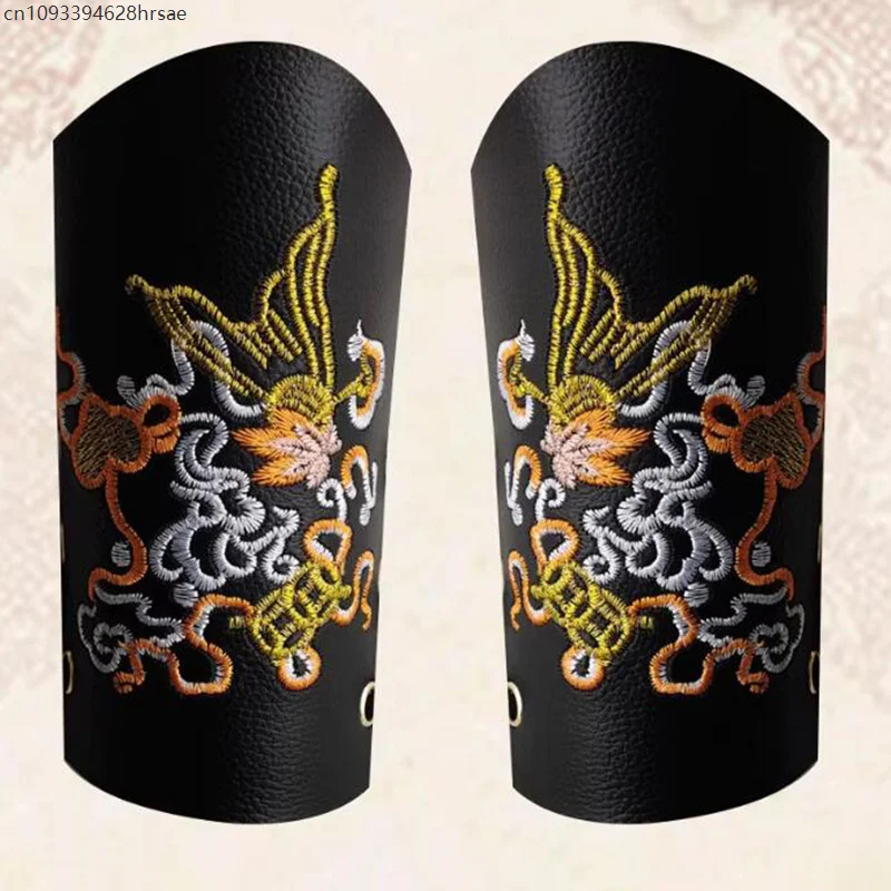 고대 Hanfu Bracer 여성 남성 명나라 코스프레 팔찌 중국 전통 검객 Bracers Hanfu 장식 액세서리