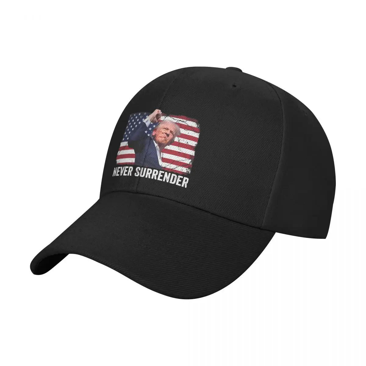 Trump Shot 2024 Rally - Never Surrender Baseball Cap Adult Casual Trucker Worker Cap Hat Adjustable Golf Hats Summer Cap