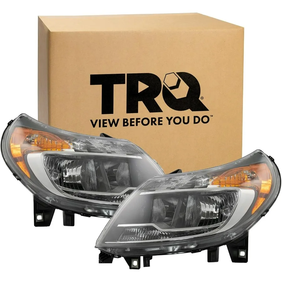 

Комплект из 2 предметов для сборки фар со стороны водителя и пассажира с дневными ходовыми огнями, совместимый с Ram ProMaster 1500 250