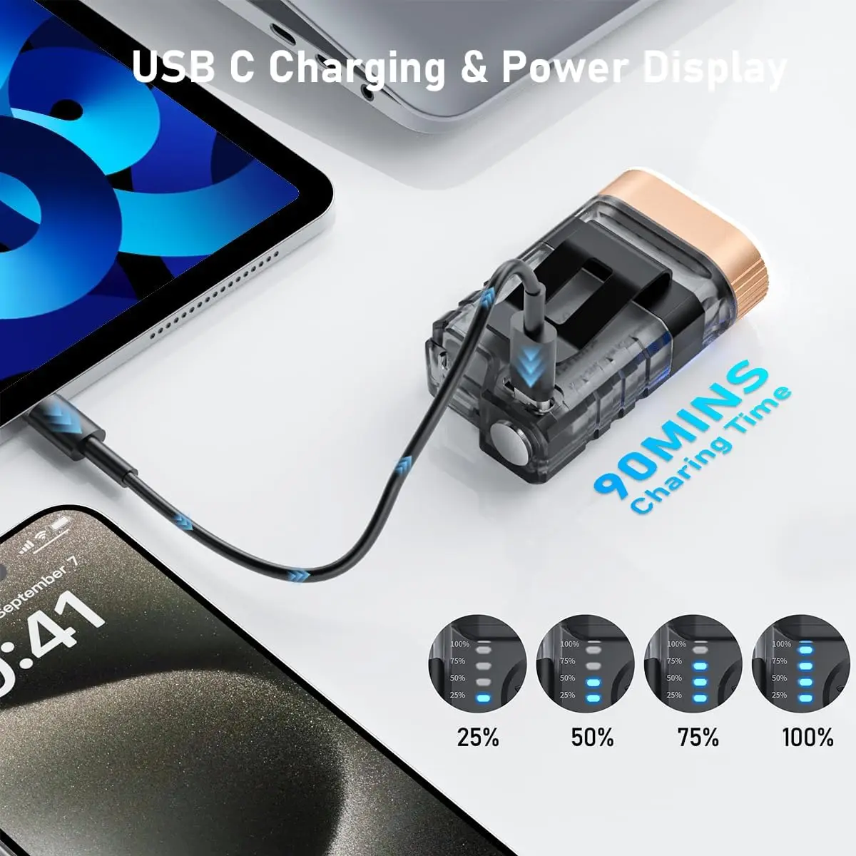 Mini Rechargeable EDC Keychain Flashlight 365nm UV Blacklight LED Small Torch Clip Light with Tail Magnet camping Pocket Lantern