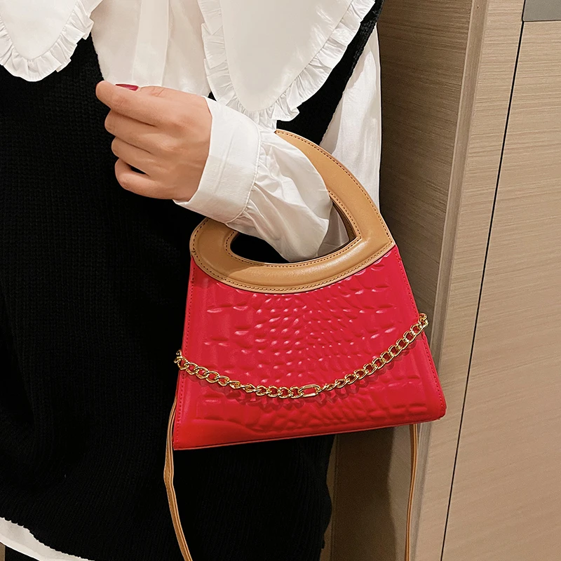 Large Capacity PU Leather Solid Color Ladies Handbag New Trend Shoulder Bag Buckle Messenger Bag Casual Bag Zipper Tote Bag