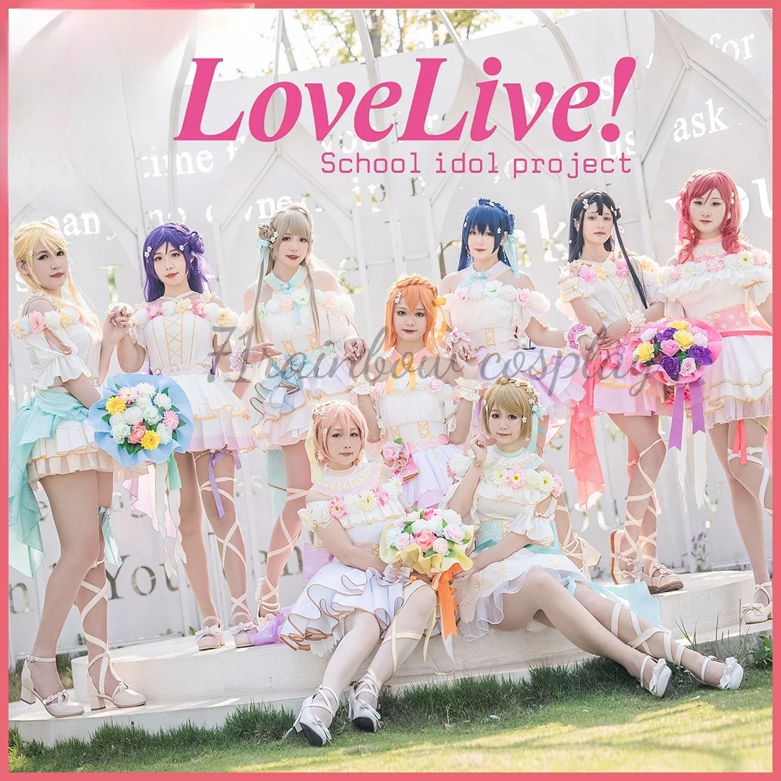 

Anime Lovelive 9 Characters Flower Fastival Kousaka Honoka Sonoda Umi Ayase Eli Tojo Nozomi Yazawa Nico Cosplay Costume Dress