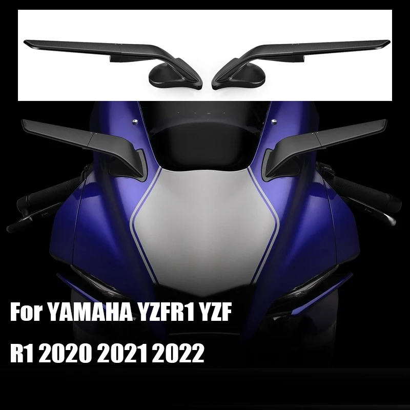 

Motorcycle Mirror Modified Wind Wing Adjustable Rotating Rearview Mirror Accessories For YAMAHA YZFR1 YZF R1 2020 2021 2022