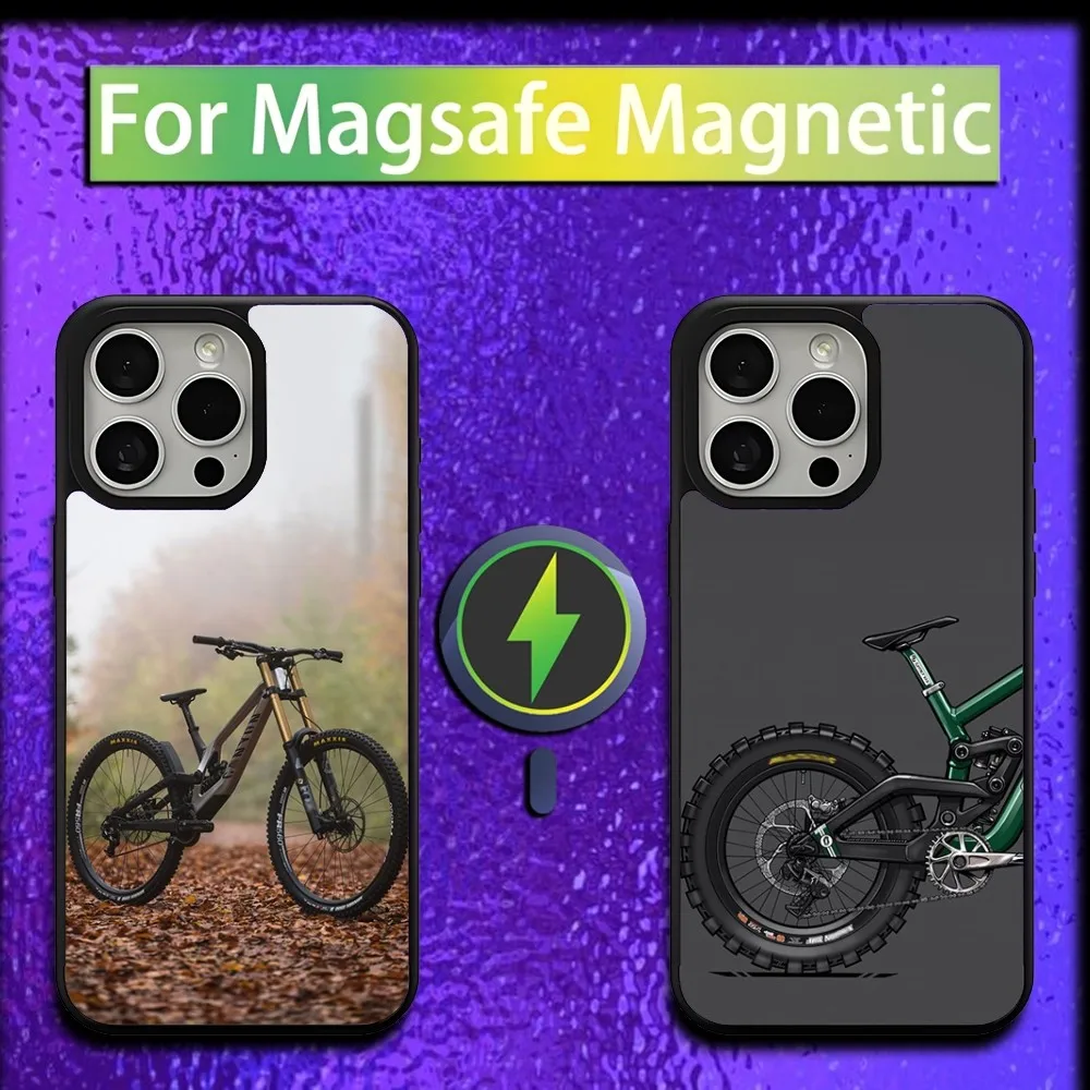 

Bicycle Mountain Bike Phone Case For iPhone 16,15,14,13,12,11,Plus,Pro,Max,Mini Magsafe Magnetic Wireless Charging