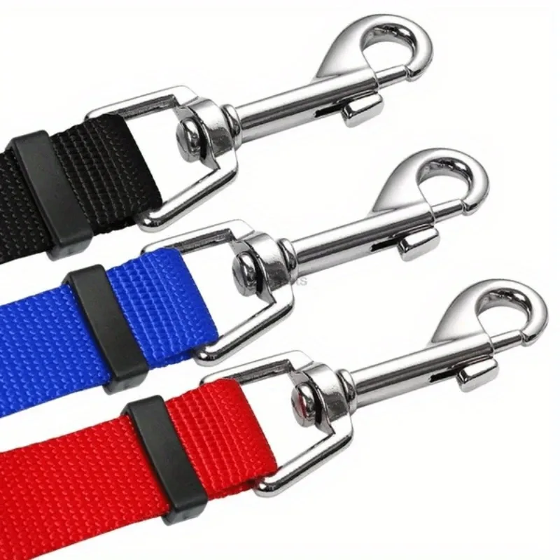 Robuste 3-in-1-Hundeleine aus Nylon mit gepolstertem Griff für Spaziergänge im Freien, Autoreisen, Wandern und Camping – Drei-Wege-Haustierleine – Detail 6