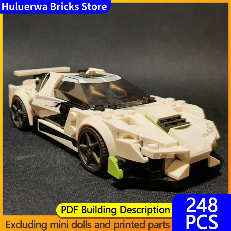 

Speed Racing Car Model MOC Building Bricks Spyder Top Tier Sports Car Modular Technology Children Holiday Gift Assemble Toy Suit