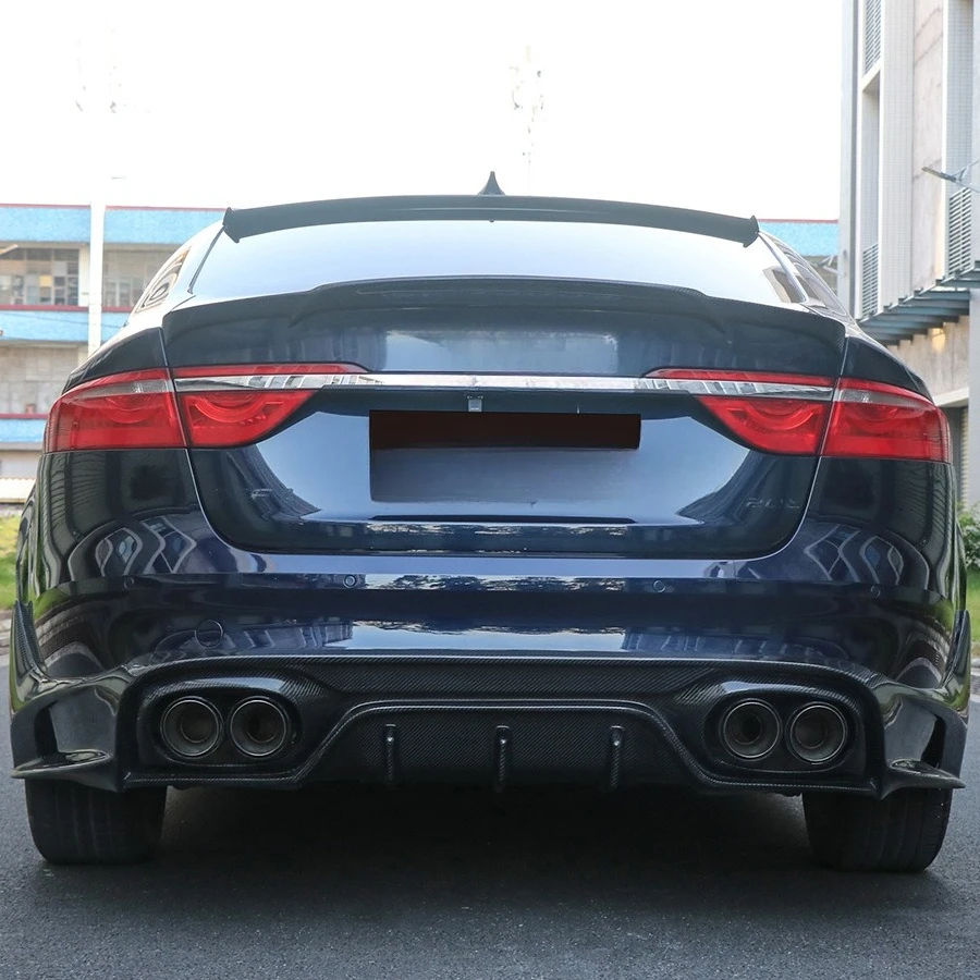 Lèvre arrière en Fiber de carbone pour accessoires de Modification extérieure Jaguar