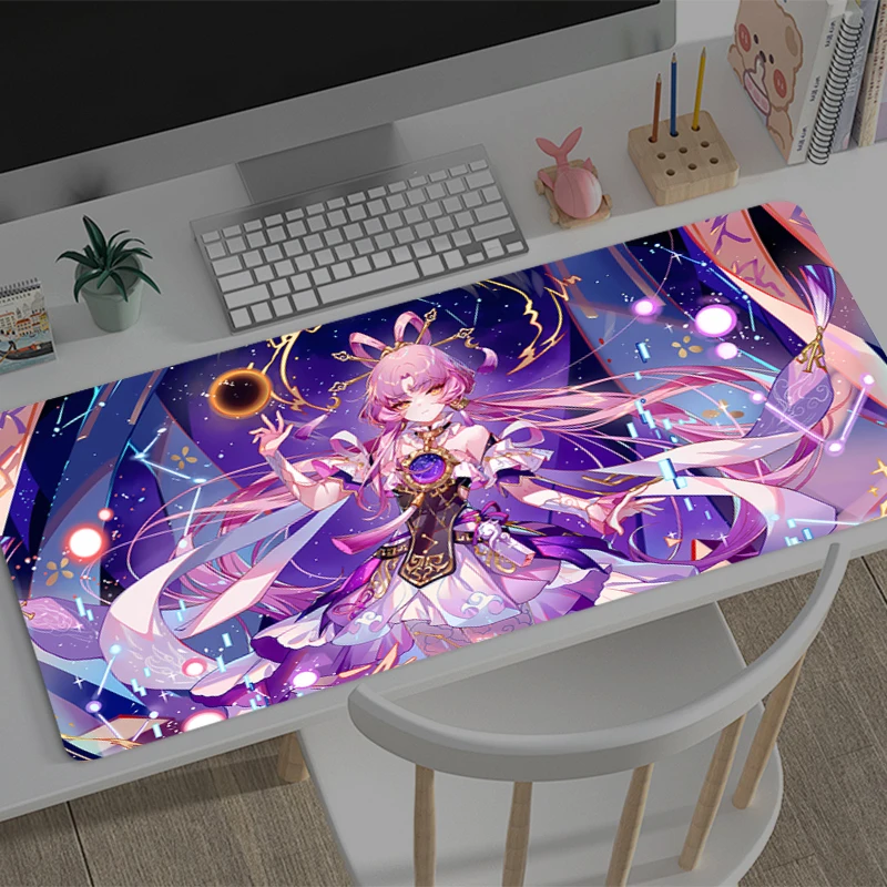 

Mouse pad Large Honkai: Star Rail Fu Xuan e-sports game player mouse pad laptop keyboard pad non-slip mat PC Anime game Mousepad