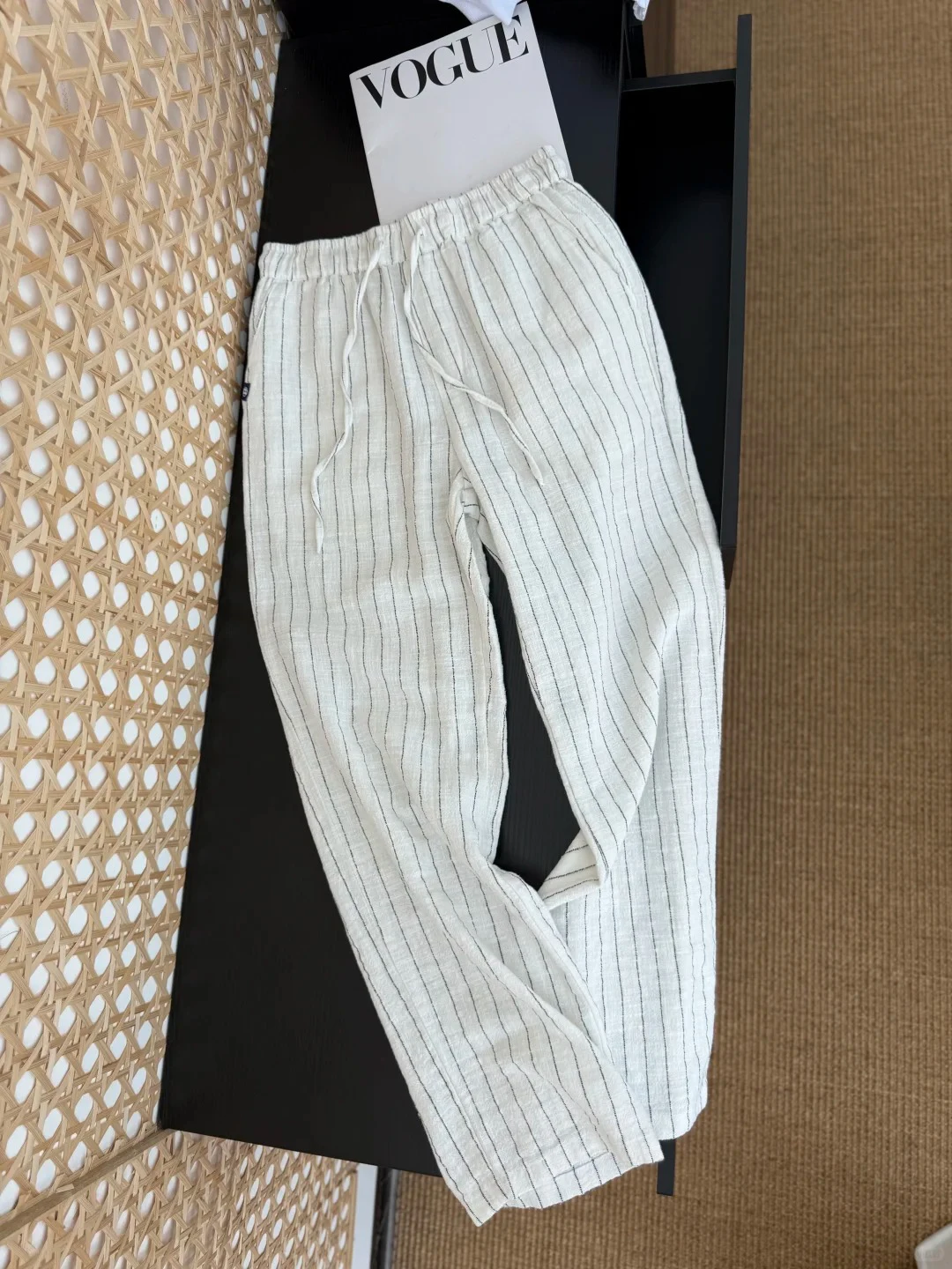 Men's Casual Linen Pants Thin Breathable Straight Leg Cotton Linen Summer Trousers Cleanfit Comfortable Straight Tube Pants