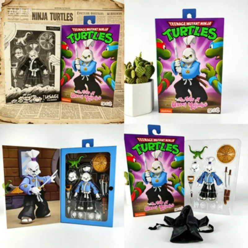 

NECA Usagi Yojimbo Rabbit Ronin Action Figure Collectible Toy with Articulated Joints and Classic Design