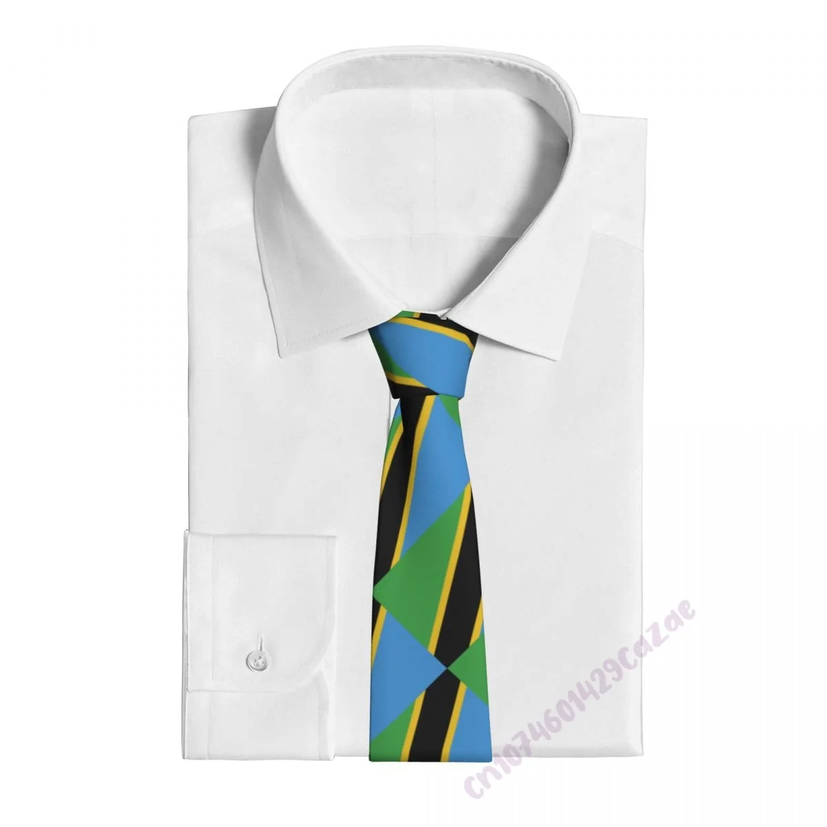 Tanzania Flag Neck Ties For Men Women Casual Plaid Tie Suits Slim Wedding Party Necktie Gravatas For Gift Proud