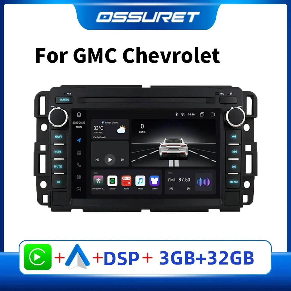 

Android Car Radio Stereo for Chevrolet Silverado GMC Sierra Impala Traverse Avalanche Express Yukon Acadia Savana GPS Multimedia