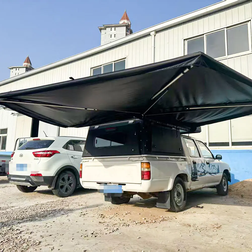 Retractable Car Parking Roof 270 Degree Side 4x4 Awning Tent Free Standing For Outdoor Camping