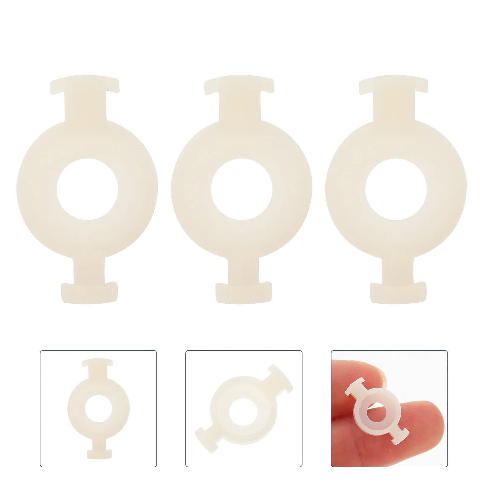 3Pcs Plastic Trumpet Spring Supporting Pads Professional Replacement for Trumpet Valve Repair Valves Spring Pads