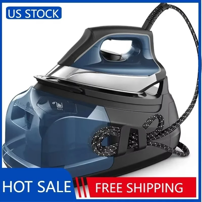 محطة بخار احترافية جديدة مثالية من الفولاذ المقاوم للصدأ للملابس خزان قابل للإزالة سعة 1.1 لتر #2