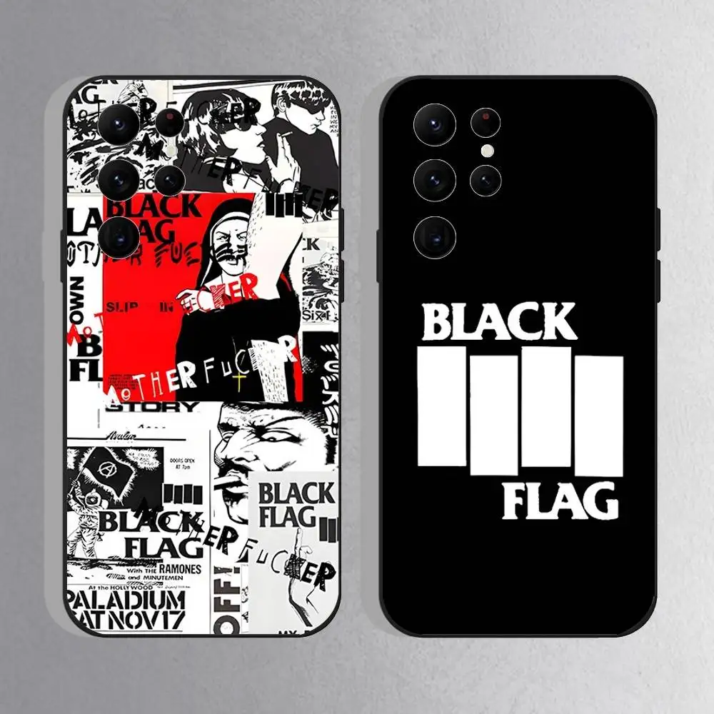 حافظة لهاتف سامسونج S25، S24 Ultra، S20، S30 plus، S22 Plus، S23، Ultra 5G غلاف أسود من السيليكون #1