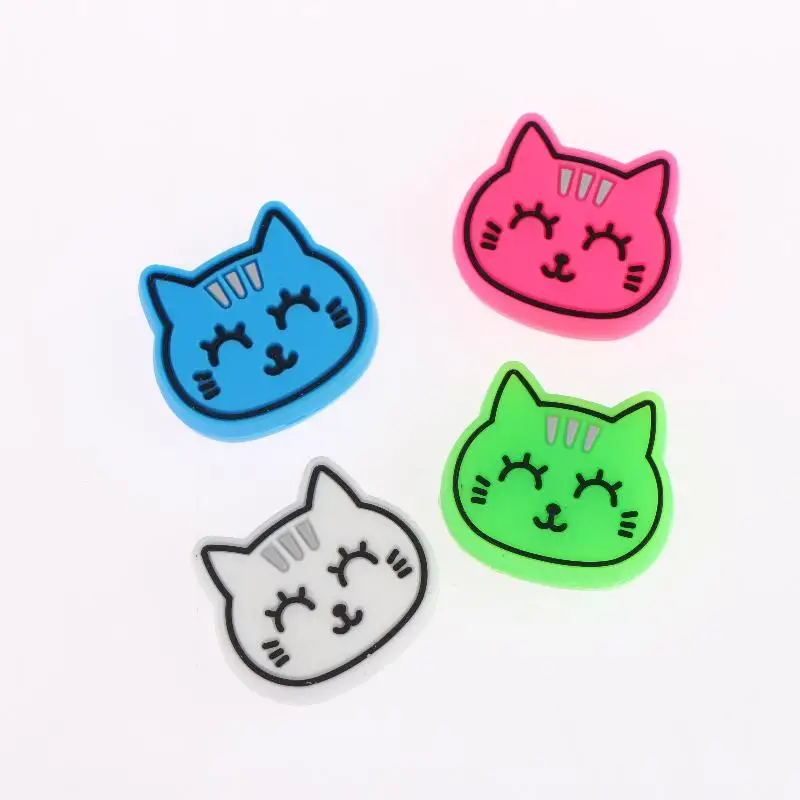 

Cute Cartoon Cat Shaped Tennis Vibration Dampener Silicone Shock Absorber To Reduce Tenis Racquet Vibration Dampeners