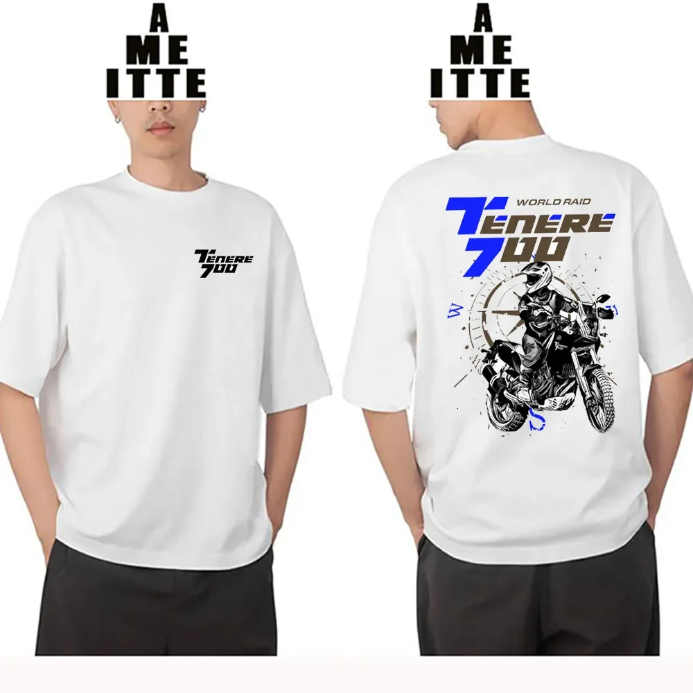 Tenere 700 Adventure T-Shirt SuperTenere 1200 Moto Sport Ride T-shirt Men Short Sleeve Hip Hop Casual Boy Riding Cool Tees