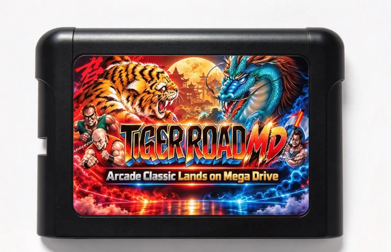 Tiger Road MD 16Bit Game Card Random Case