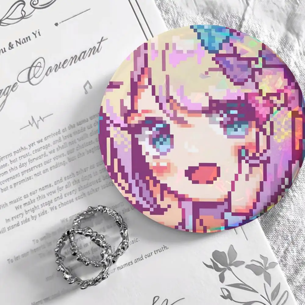 Needy Streamer Overload Mosaic Round Badges Can Be Used To Decorate Clothes And Backpack Pins