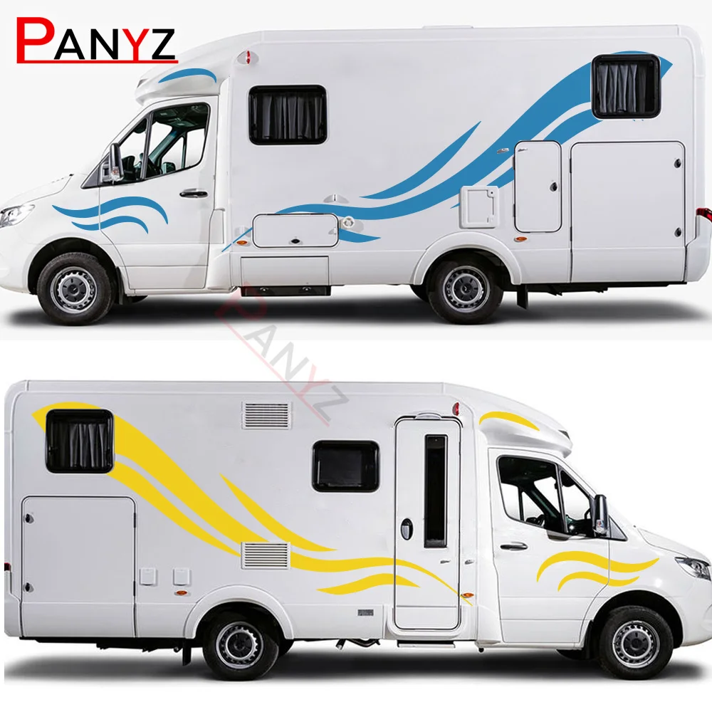 푸조 박서 메르세데스 벤츠 단거리 선수 Vito V 클래스 W447 v260에 대 한 2PCS 자동차 스티커 DIY 비닐 필름 튜닝 자동차 스타일링 액세서리