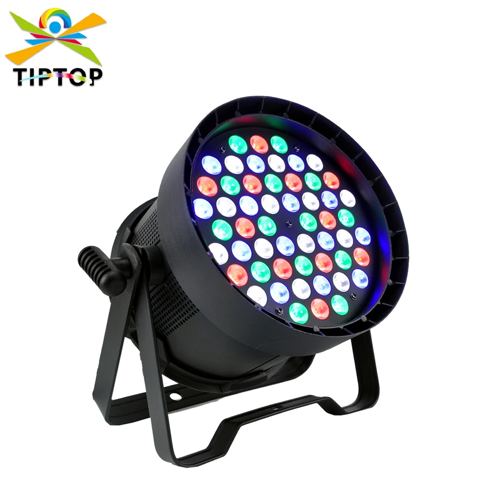 

Gigertop 54x 3W Светодиодная лампа RGBW Stage Led Par Светильник DMX512 Control Professional Stage Lighting Aluminum чехол Sound Auto Mode