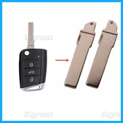 10pcs Original HU66 HU162T HU162 Blade New Metal Blank Replacement Car Key Blade for VW MQB Volkswagon MQB