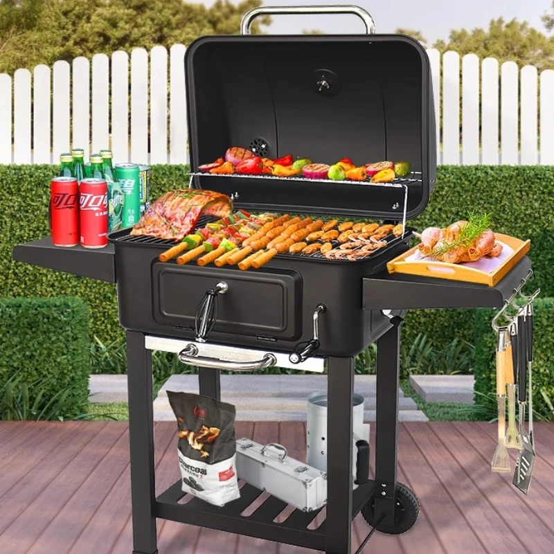 

Уличный гриль для виллы, оборудование для кемпинга, садовый гриль для вечеринок, мебель из железа, электрическая печь MHSKL