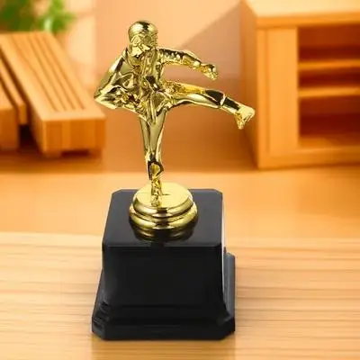 

Party Competition Trophy Cup Martial Move Design Award Gift for Kids Bright Color Recognition School Ceremony Celebration Decor