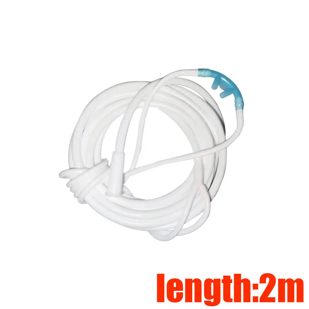 Reusable Silicone Hydrogen Oxygen Nasal Cannula Tube Medical O2 H2 Breathing Tube without Water Trap for Oxygen Therapy