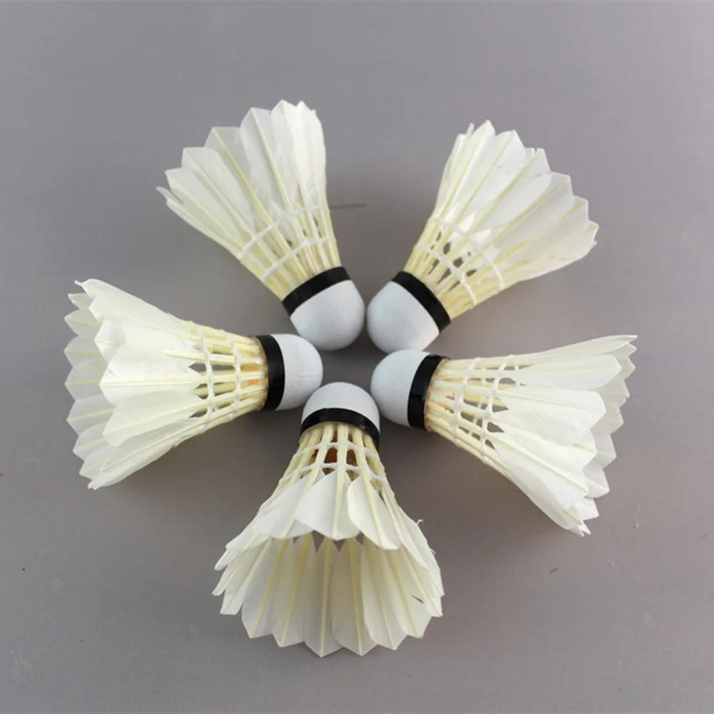 12 PC Shuttlecock Goose Badminton for Competition Shuttlecocks Flying Steering Wheel Playing Outdoor