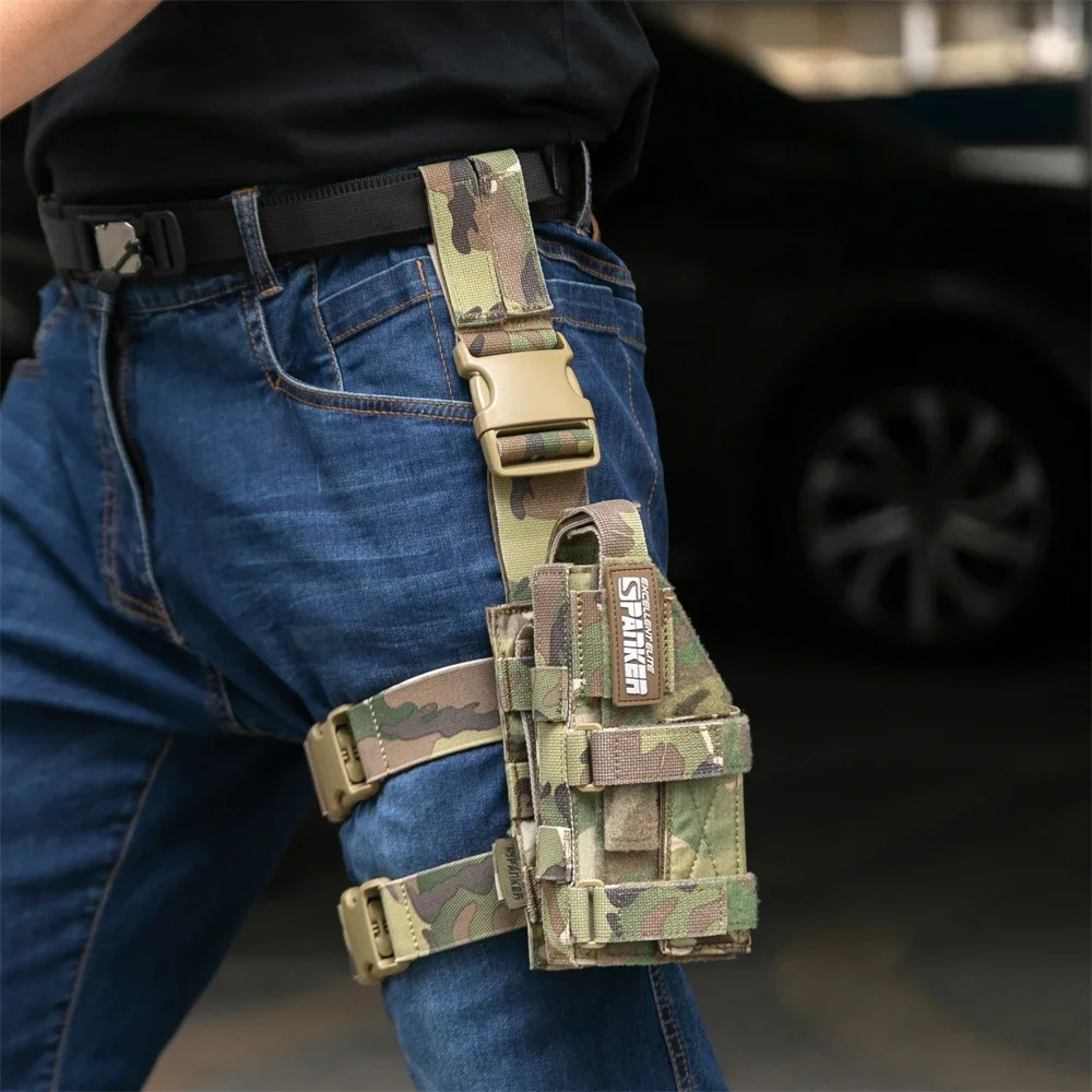 Tactical Left Hand Gun Holster Glock 17/18/19 Gun Case Adjustable Pistol Holster Mag Pouch Outdoor Hunting  Accessories