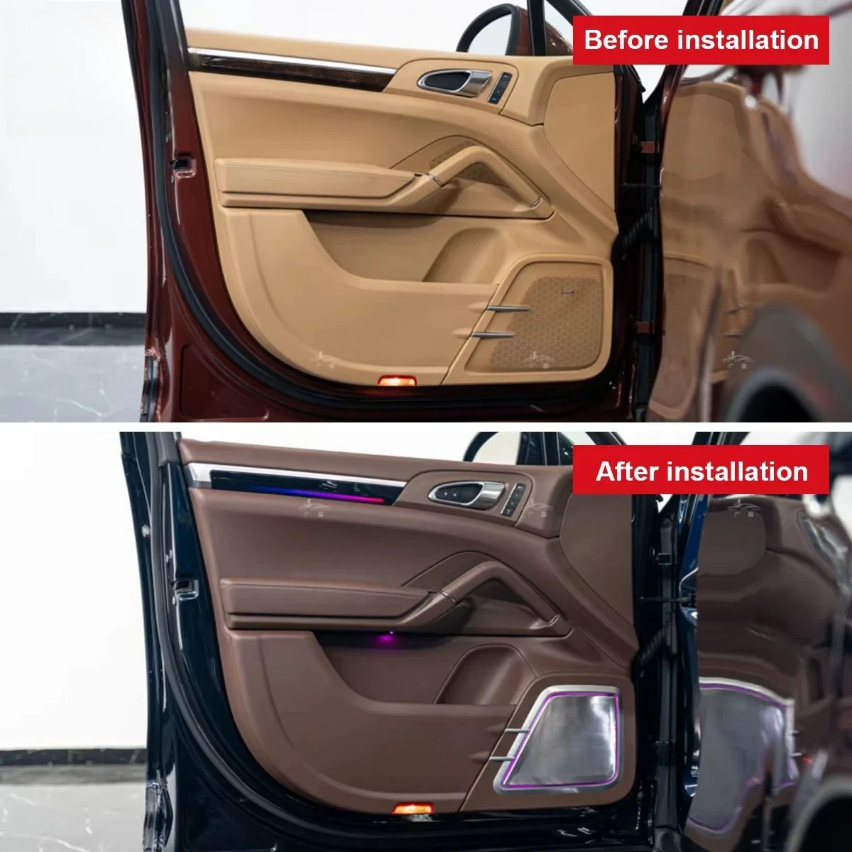 PINDUN Ambient Light Interior Atmosphere Light 4 Doors Speaker Lamp Led Speaker Cover 12V 1 Year Warranty