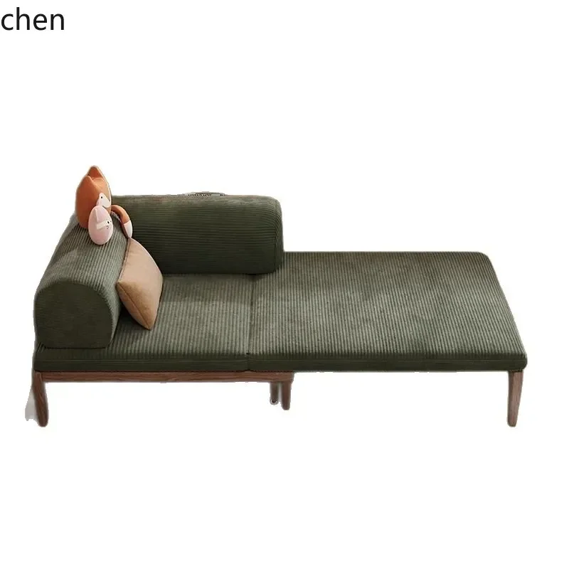 DSA Solid Wood Sofa Bed Foldable Dual-use Multifunctional Pull-out Sofa Bed