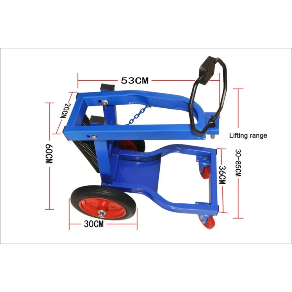 Foldable Movable Chain Crane, Small Manual Blue Engine Hanger Balance Suspension Support Lifting Tool for Auto Garage Car Repair