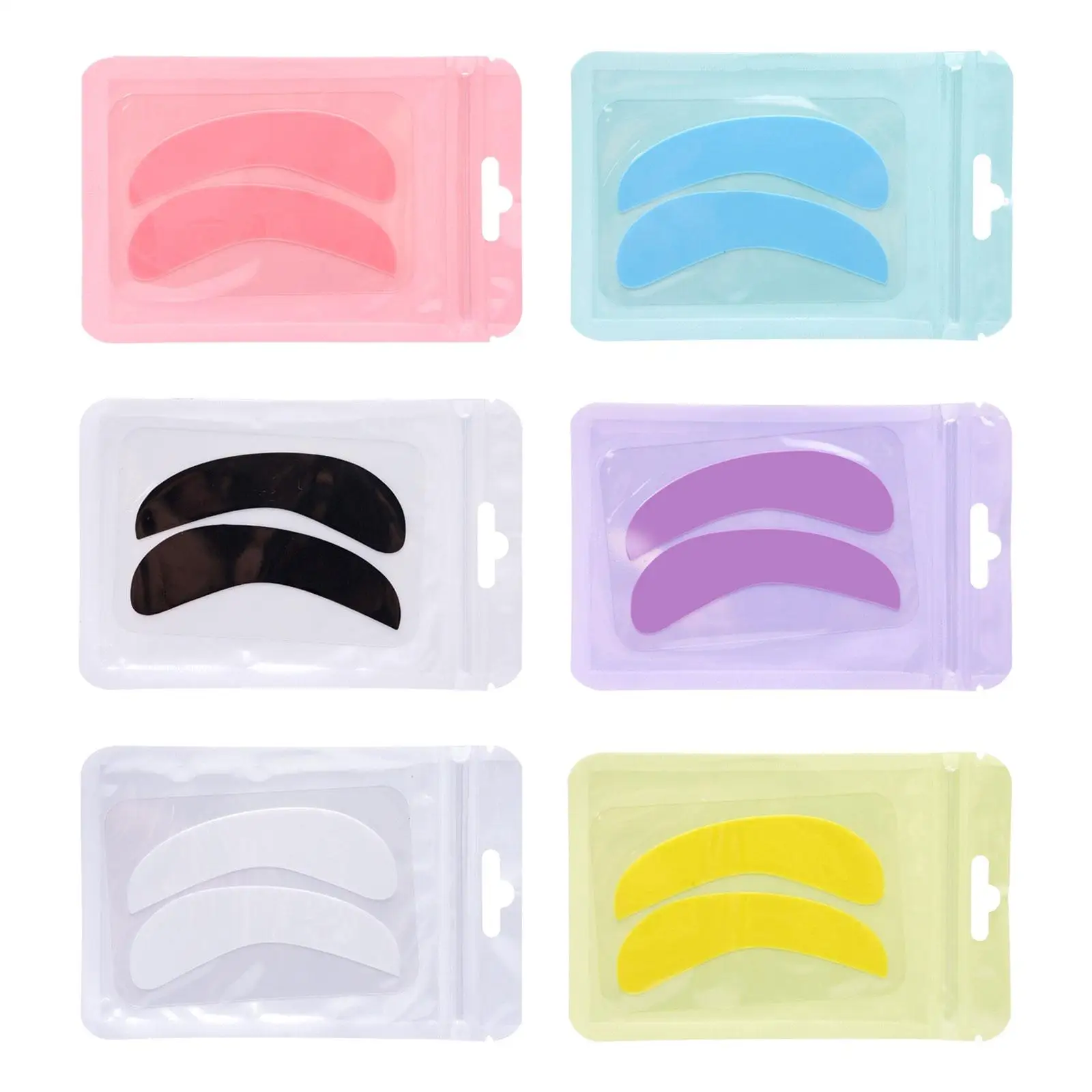 Eyelash Lift Pads under Eyepads DIY Soft Reusable Silicone Eyelash Perming Curler Pads for Salon Eyelash Lifting Men Women