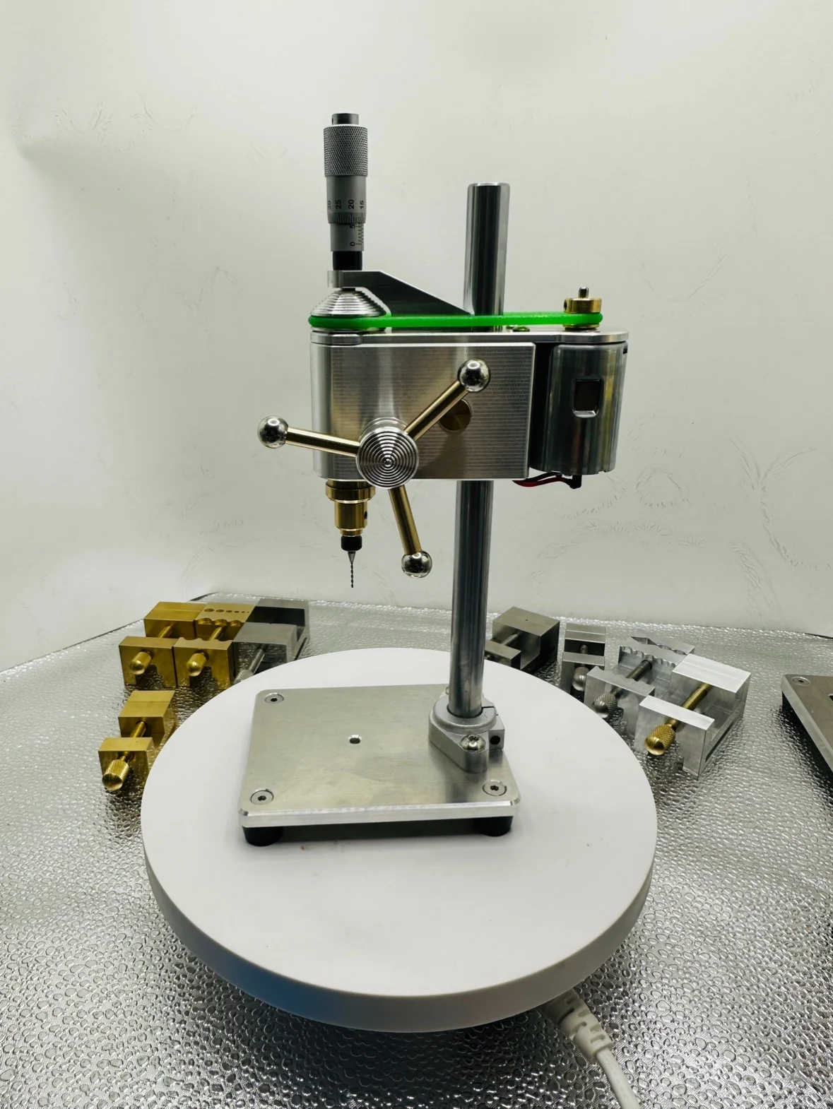 Power tools, table drill repair table, multi-functional precision table drill break head, small parts drilling model