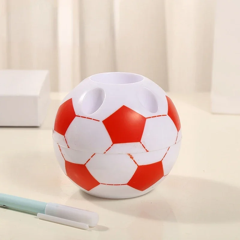 Kreative Fußball Stift Halter Kunststoff Langlebig Desktop Storage Box Multifunktionale Bleistift Lagerung Rack Schreibwaren Büro Hause