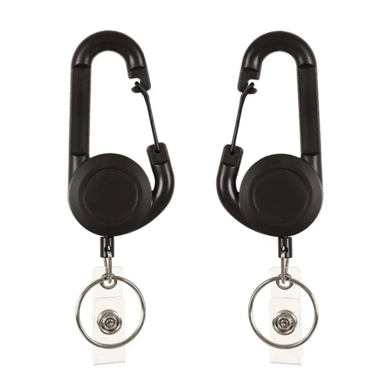 HX6F Recoil Keychain Retractable Design Sturdy ABS Material Convenient Chain For Home Office And Outdoor Activities