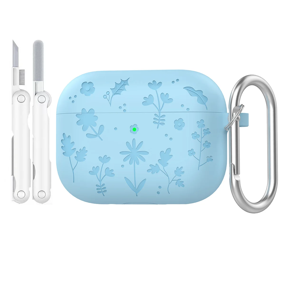 Cute Grace - Funda Floral Para AirPods Pro 3 (2025), Resistente Y Suavecita, Con Llavero Colgante De Flor