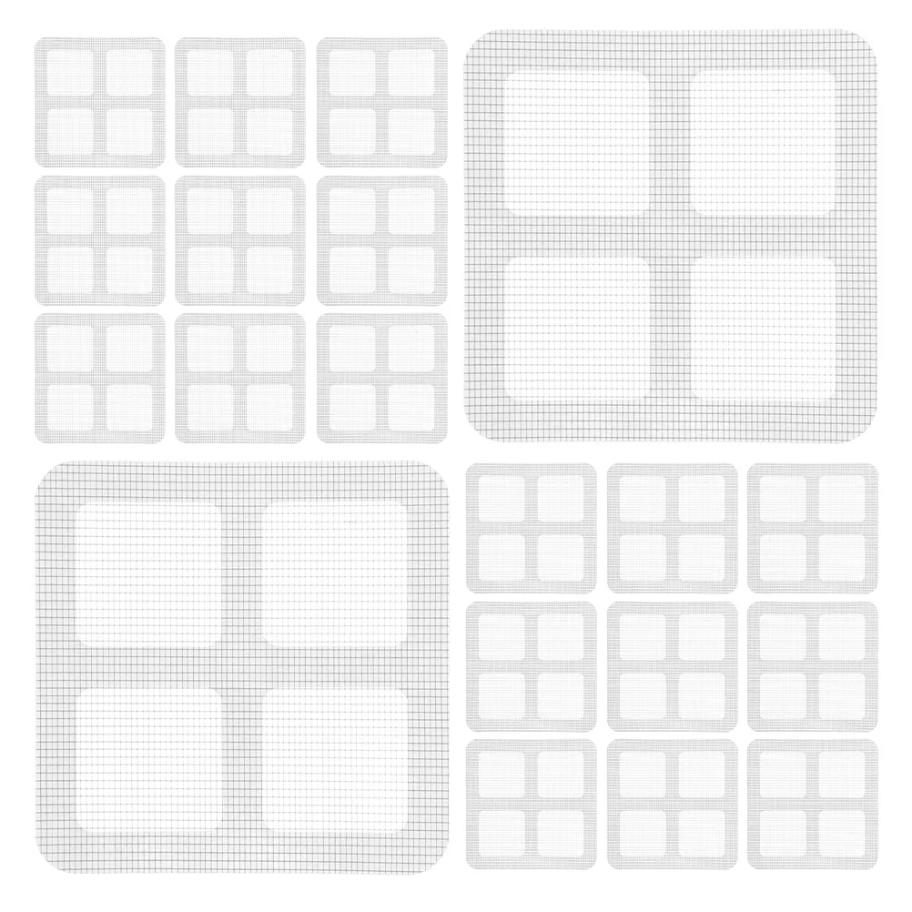

30pcs Self-Adhesive Window Screen Repair Patches Mesh For Drainage Holes Floor Drains Fix Diy Pet Damage Drain Filters Bathroom