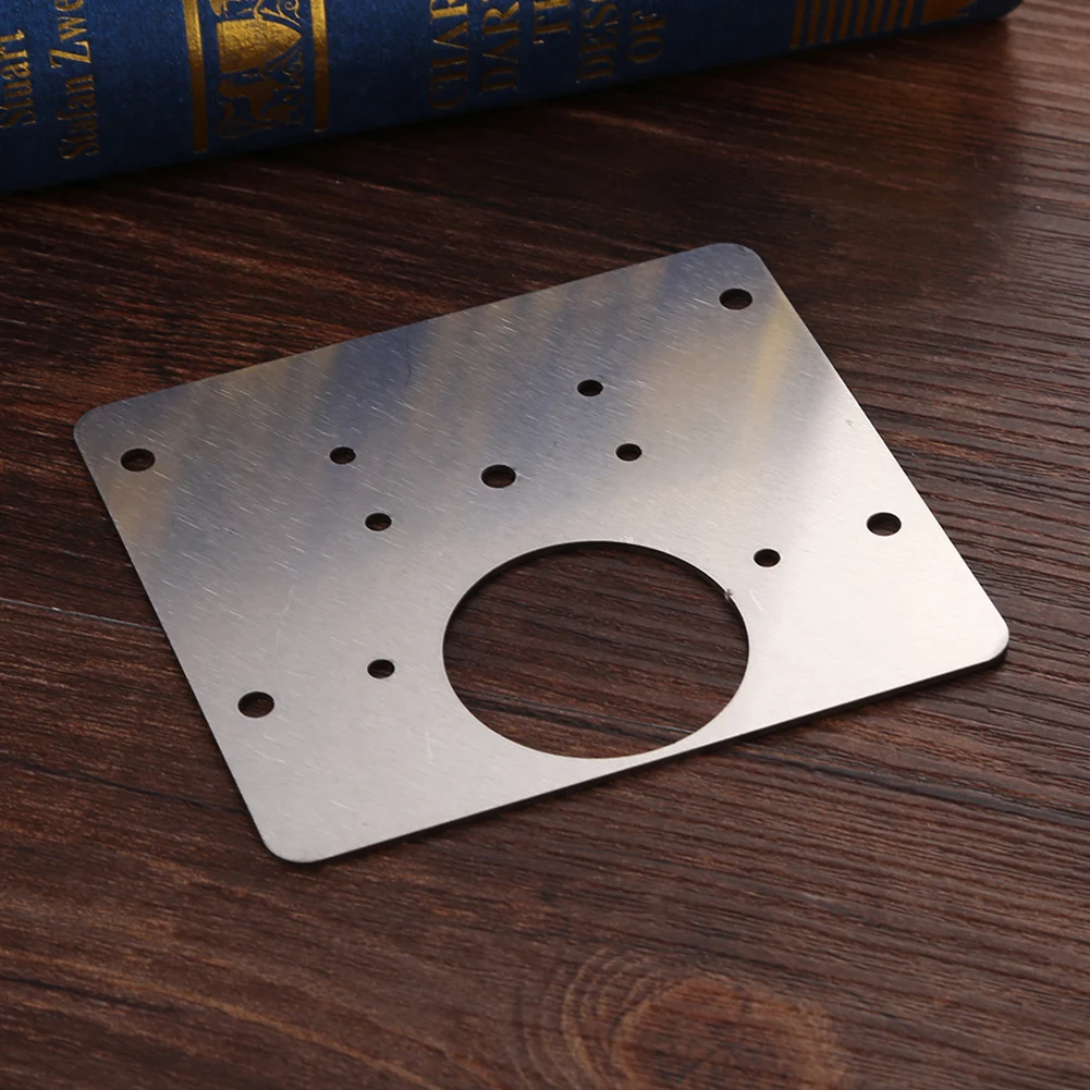 Stainless Steel Hinge Repair Plate with Mounting Screw Hinge Repairing Fixing Tool for Cupboard Cabinet Wardrobe Door