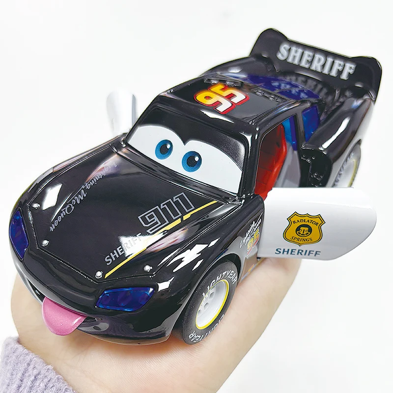 سيارات ديزني بيكسار 1:32 البرق ماكوين سبيكة دييكاست مع الضوء والصوت عجلة خلفية قوة العودة لعب هدايا عيد ميلاد الاطفال