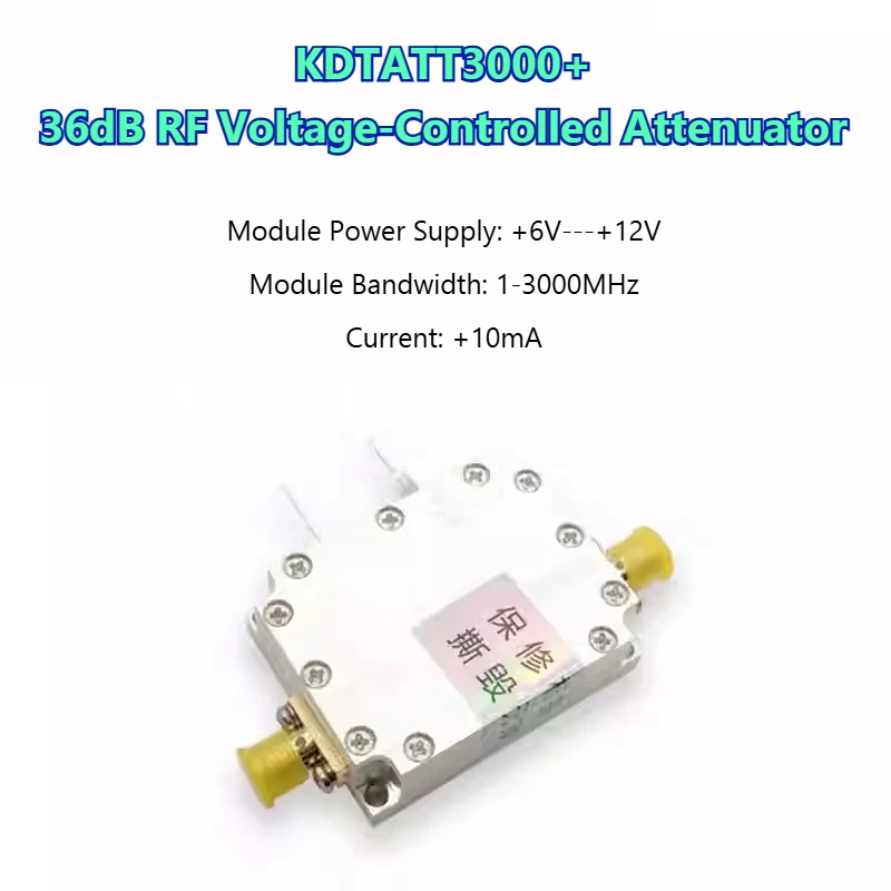 KDTATT3000 36dB RF Voltage Controlled Attenuator 3G Bandwidth ALC/AGC Voltage Controlled Amplifier High Performance RF Component