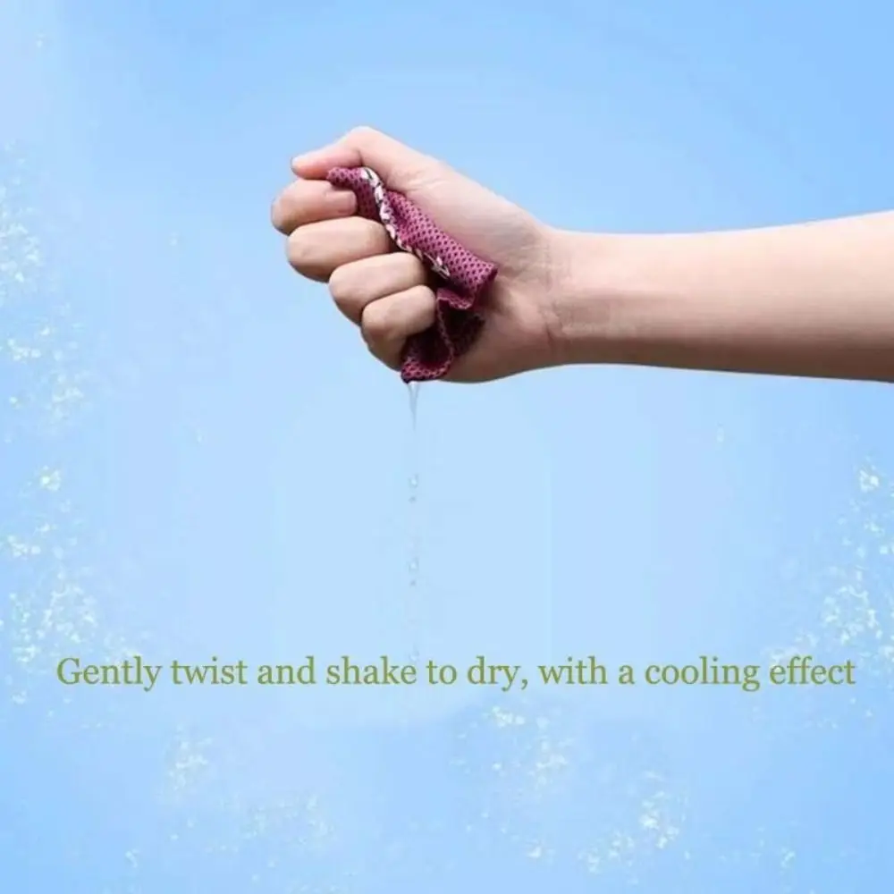 New Ice Silk Polyester Wrist Wrap Black Blue Green Red Elastic Ice Cooling Wristbands Wrist Brace Yoga