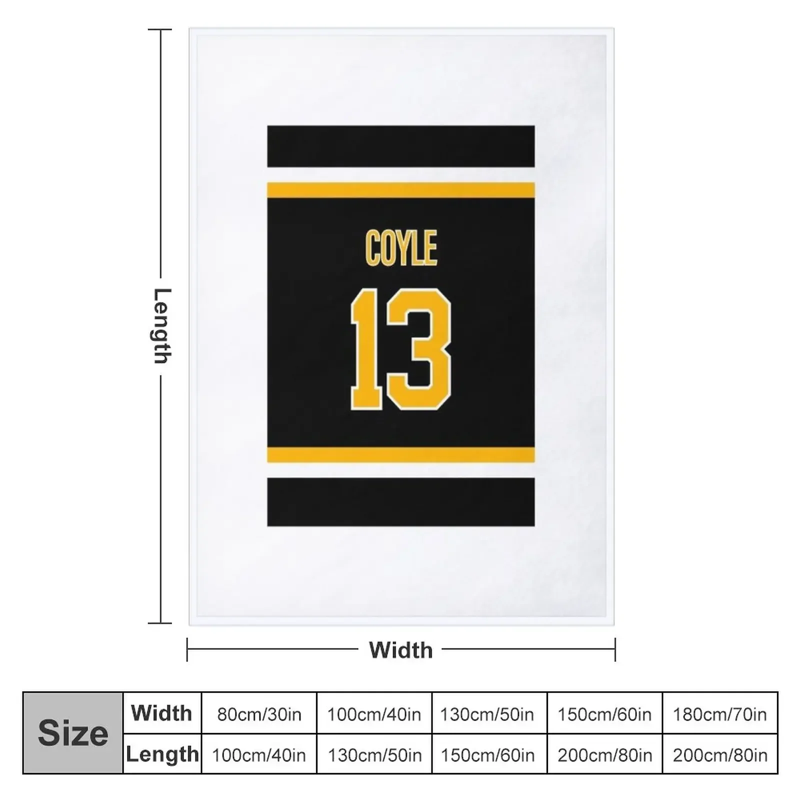 Charlie Coyle Jersey Throw Blanket Plaid Blankets For Sofas Blankets