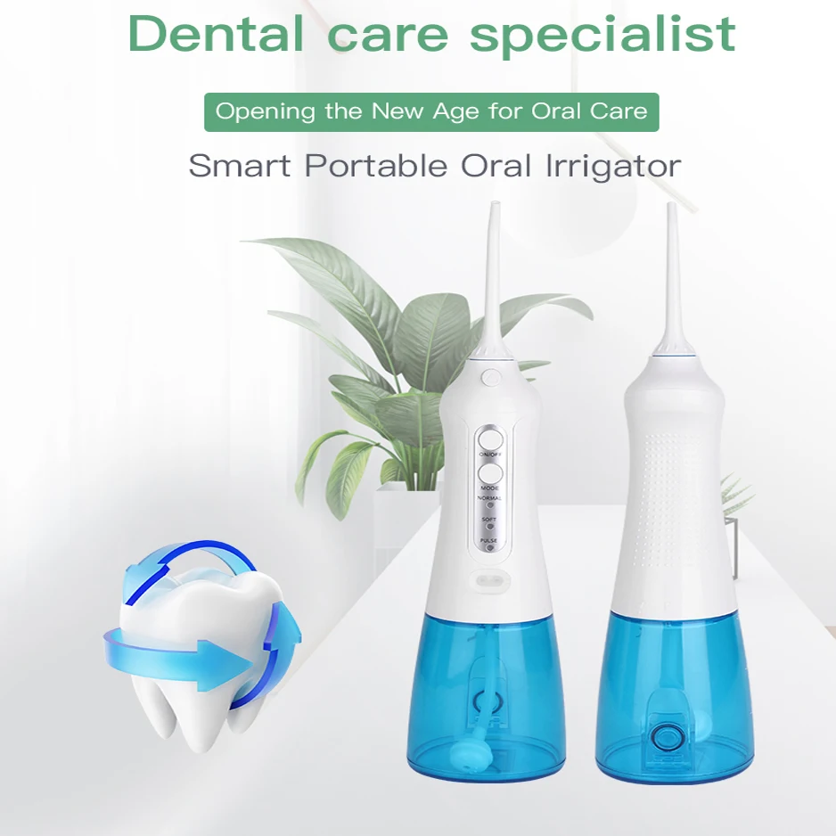 

Ирригатор полости рта Аккумуляторный IPX7, 350 мл, 4 режима