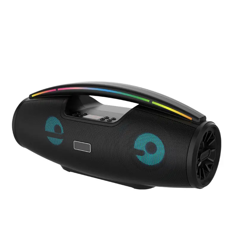 Rechargeable Party Box Speaker LED Lights IPX6 Portable Boombox Beach Travel High-Performance Long Battery Life Bass Subwoofer
